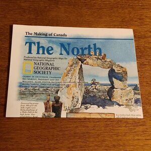 National Geographic The Making of Canada THE NORTH MAP Full Colour Sept 1997